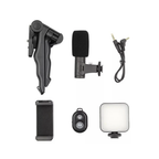 Kit de luces, micrófono y trípode